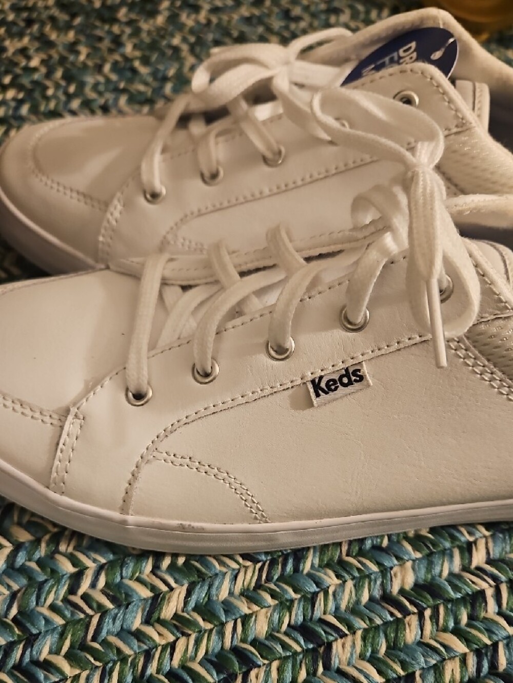 Keds White Lace-Up Dream Foam Casual Sneakers - Picture 4 of 12